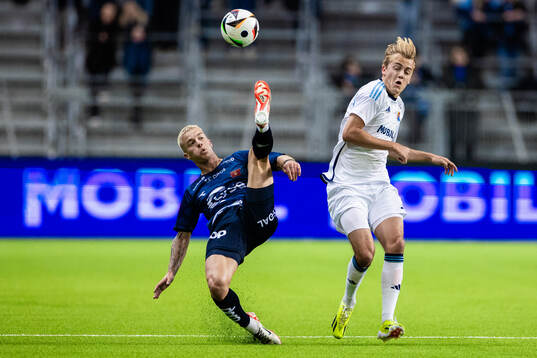 Vikings Jost Urbancic och Djurgårdens Oskar Fallenius