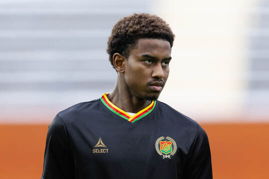 GAIS Chovanie Amatkarijo innan träningsmatchen i fotboll
