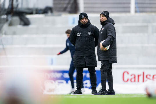 FC Helsingörs tränare Alvaro Santos och Helsingborgs
