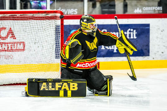 Västerås målvakt Ian Blomquist