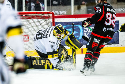 Västerås målvakt Ian Blomquist