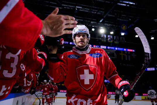 Marc Marchon of Switzerland celebrates