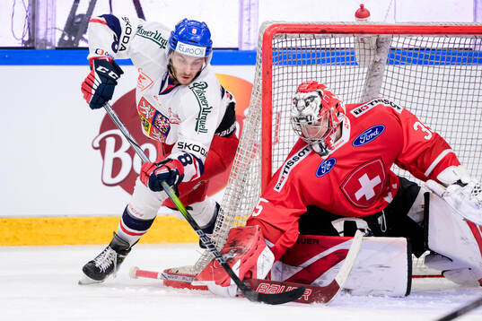 Ondrej Beranek of Czech Republic and Goalkeeper Connor