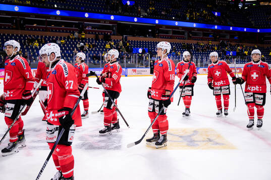 Players of Switzerland looks dejected