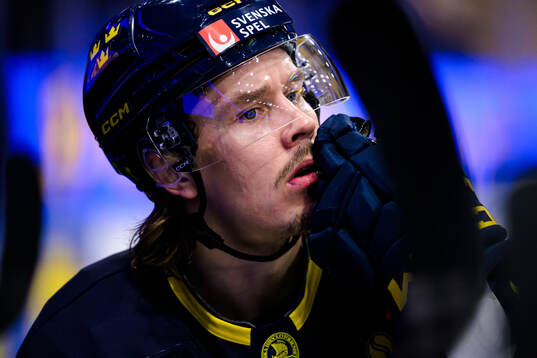 Joakim Nygård of Sweden looks dejected
