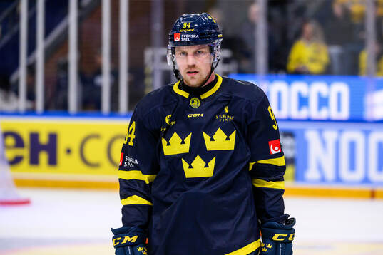 Joel Persson of Sweden looks dejected