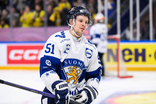 Juha Jääskä of Finland looks dejected