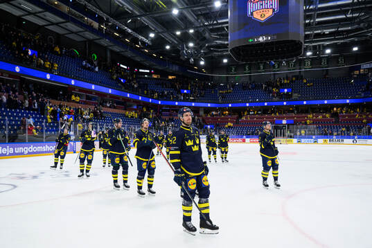Patrik Nemeth of Sweden looks dejected