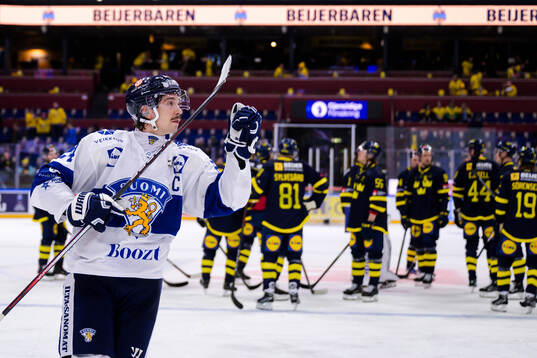 Hannes Björninen of Finland celebrates