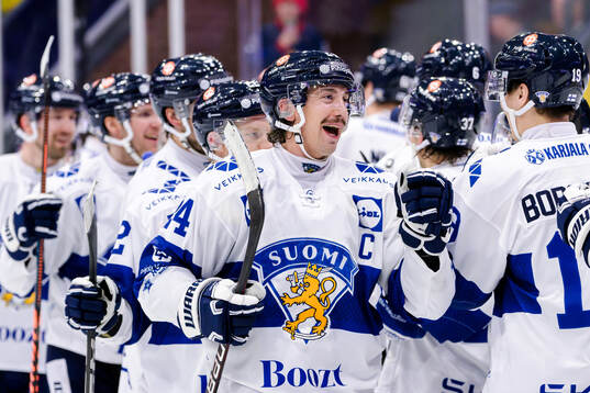 Hannes Björninen of Finland celebrates