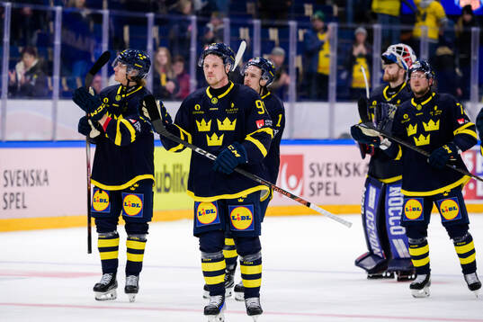 Joel Persson of Sweden looks dejected