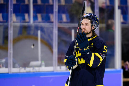 Linus Johansson of Sweden looks dejected