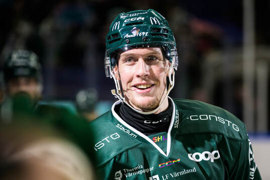 Färjestads Mattias Göransson jublar