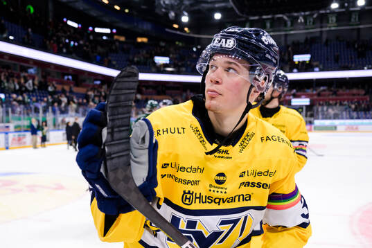 HV71s Måns Lindbäck deppar