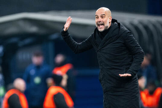 Head coach Pep Guardiola of Manchester City