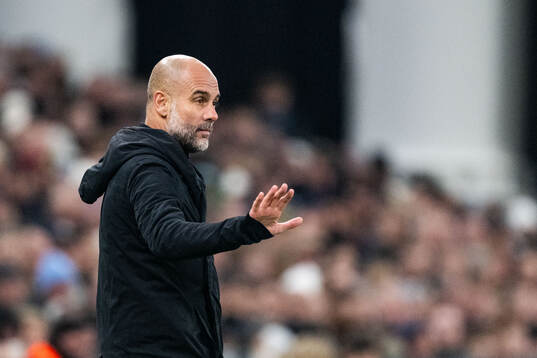 Head coach Pep Guardiola of Manchester City