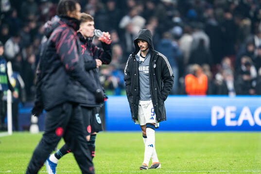 Diogo Goncalves of FC Copenhagen looks dejected