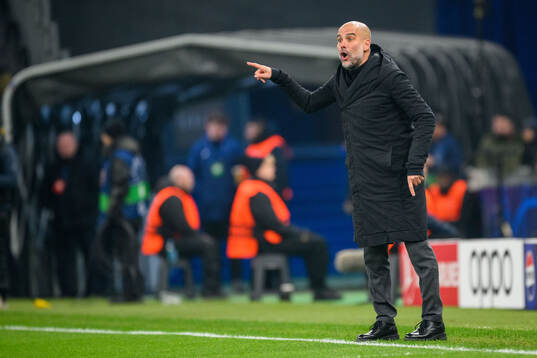 Head coach Pep Guardiola of Manchester City