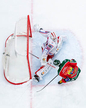 Frölundas Mikael Ruohomaa sätter
