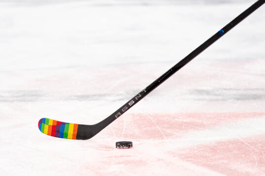 Prideveckaunder ishockeymatchen i SHL mellan Skellefteå