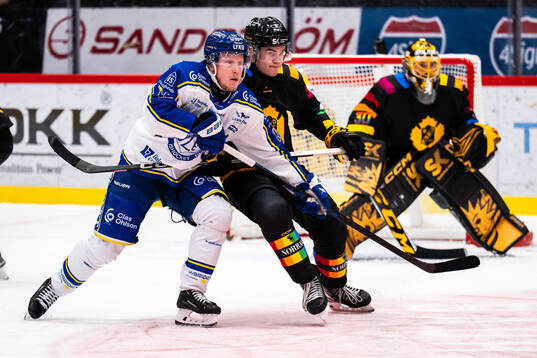 Leksands Kalle Östman och Skellefteås Axel Sandin Pellikka