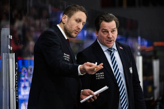 Malmö Redhawks tränare Tomas Kollar och assisterande