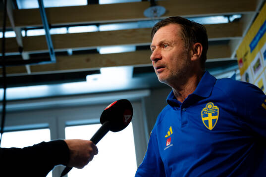Sveriges förbundskapten Peter Gerhardsson