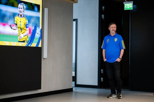 Sveriges förbundskapten Peter Gerhardsson