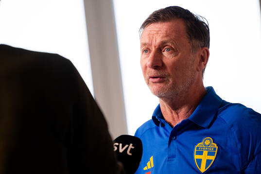 Sveriges förbundskapten Peter Gerhardsson
