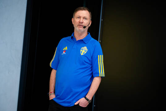Sveriges förbundskapten Peter Gerhardsson