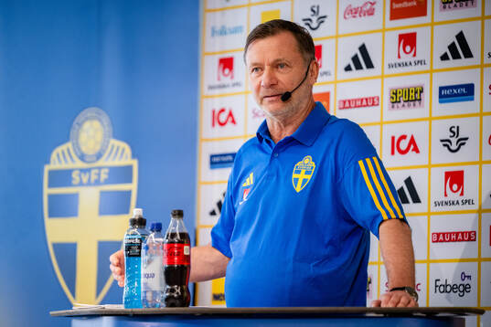Sveriges förbundskapten Peter Gerhardsson