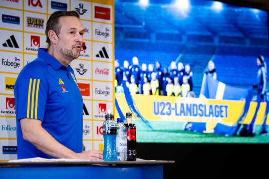 Sveriges Förbundskapten U23 Martin Qvarmans Möller