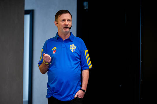 Sveriges förbundskapten Peter Gerhardsson