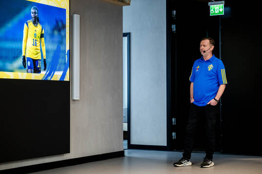 Sveriges förbundskapten Peter Gerhardsson