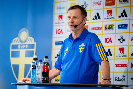 Sveriges förbundskapten Peter Gerhardsson