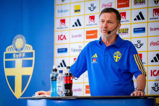 Sveriges förbundskapten Peter Gerhardsson