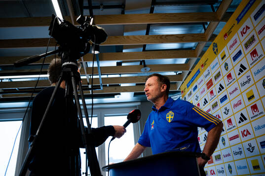 Sveriges förbundskapten Peter Gerhardsson