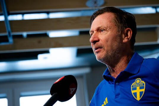Sveriges förbundskapten Peter Gerhardsson