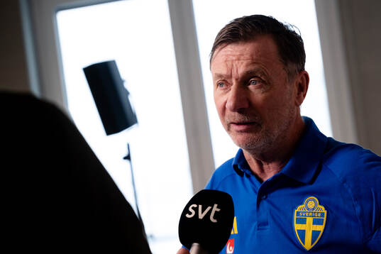 Sveriges förbundskapten Peter Gerhardsson