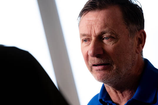 Sveriges förbundskapten Peter Gerhardsson