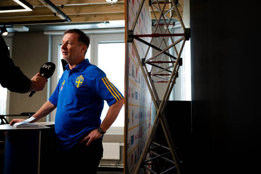 Sveriges förbundskapten Peter Gerhardsson