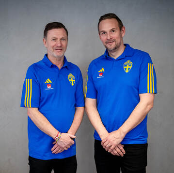 Sveriges förbundskapten Peter Gerhardsson och