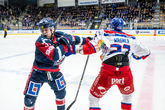 Linköpings Jesper Pettersson och Oskarshamns Austin Wagner