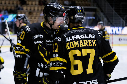 Västerås Isak Skedung och Konstantin Komarek jublar