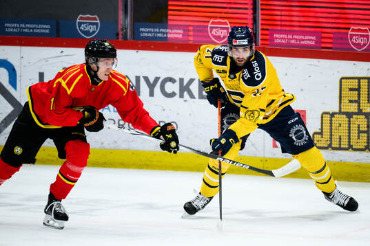 Brynäs Oliver Tärnström och Södertäljes Amil Krupic