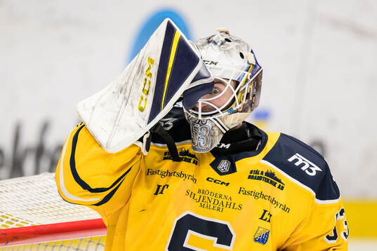 Södertäljes målvakt Claes Endre deppar