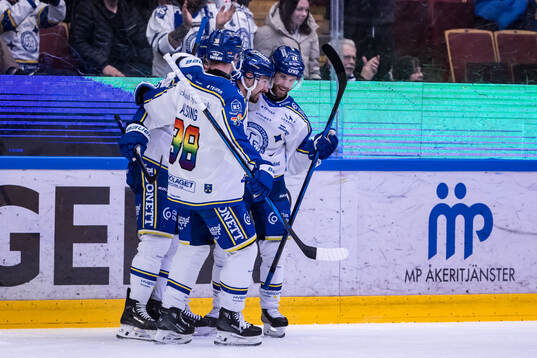 Leksands Marek Hrivik jublar