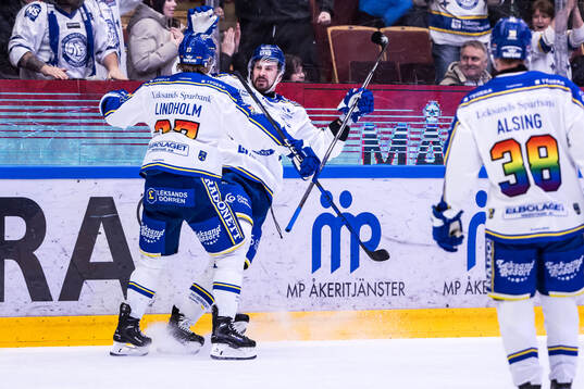 Leksands Marek Hrivik jublar