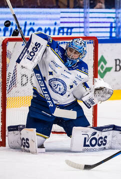 Leksands målvakt Filip Larsson