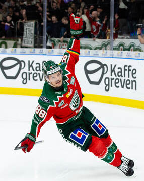 Frölundas Malte Strömwall jublar